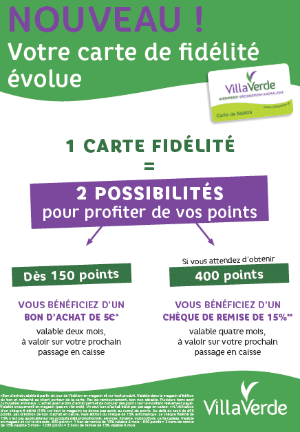 nouveau ! 1 CARTE FIDÉLITÉ = 2 POSSIBILITÉS pour profiter de vos points Exemplaire