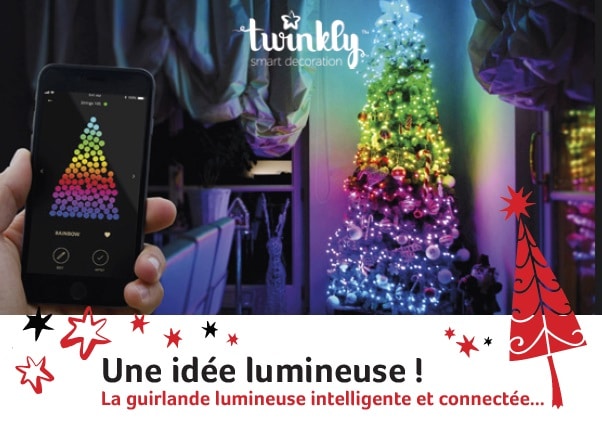 Lumières de Noël.  Réinventé.TWINKLY