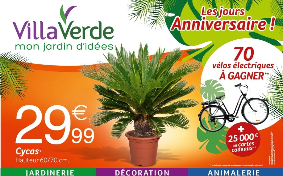 LES JOURS ANNIVERSAIRE CHEZ VILLAVERDE DES PROMOTIONS